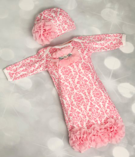 baby girl layette gown