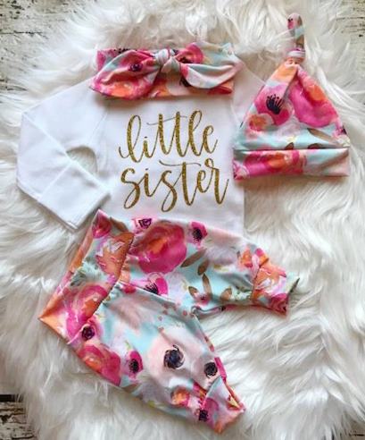 newborn little sister coming home outfit