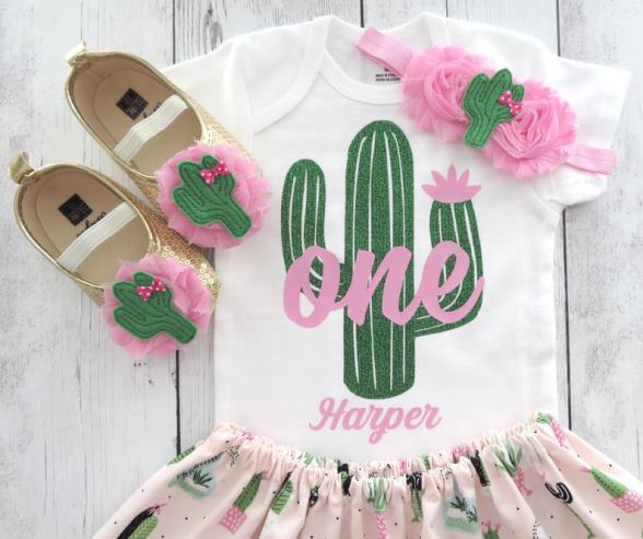 cactus first birthday outfit